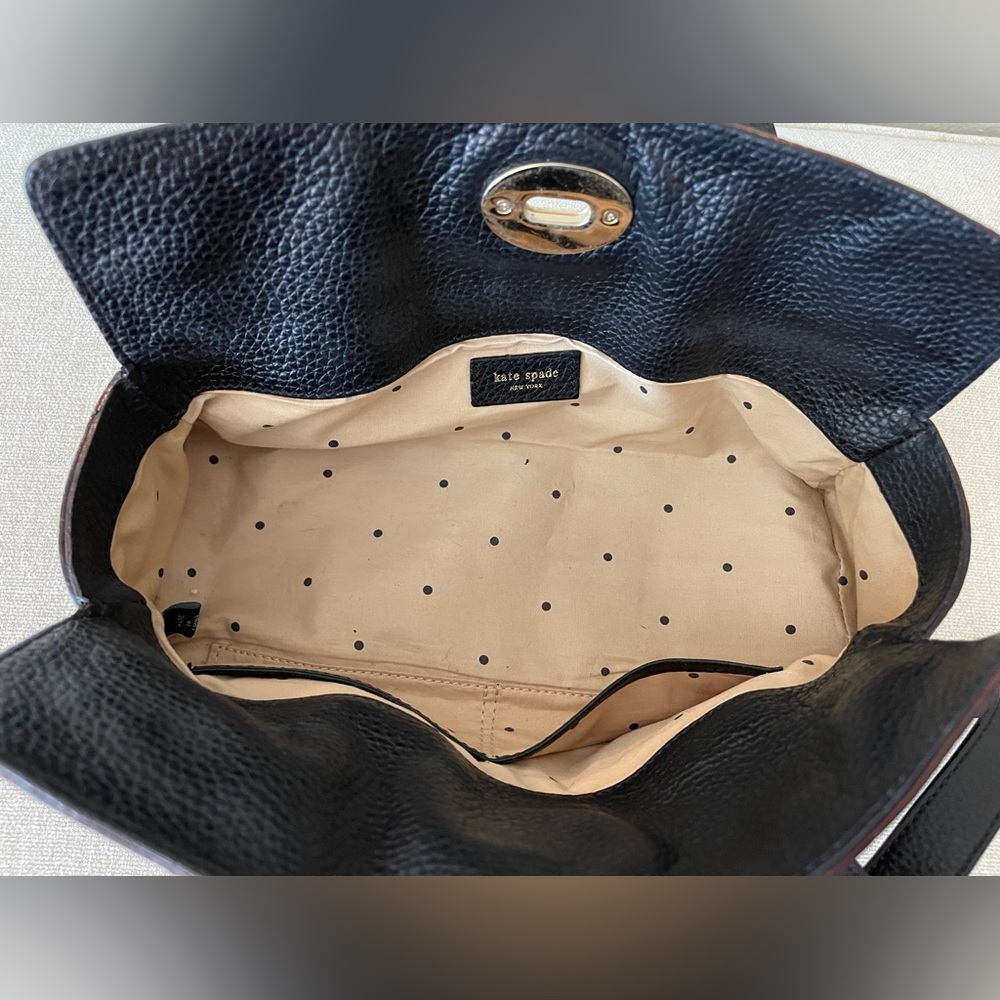 Kate spade Dot Noel black leather shoulder bag - Picture 9 of 14